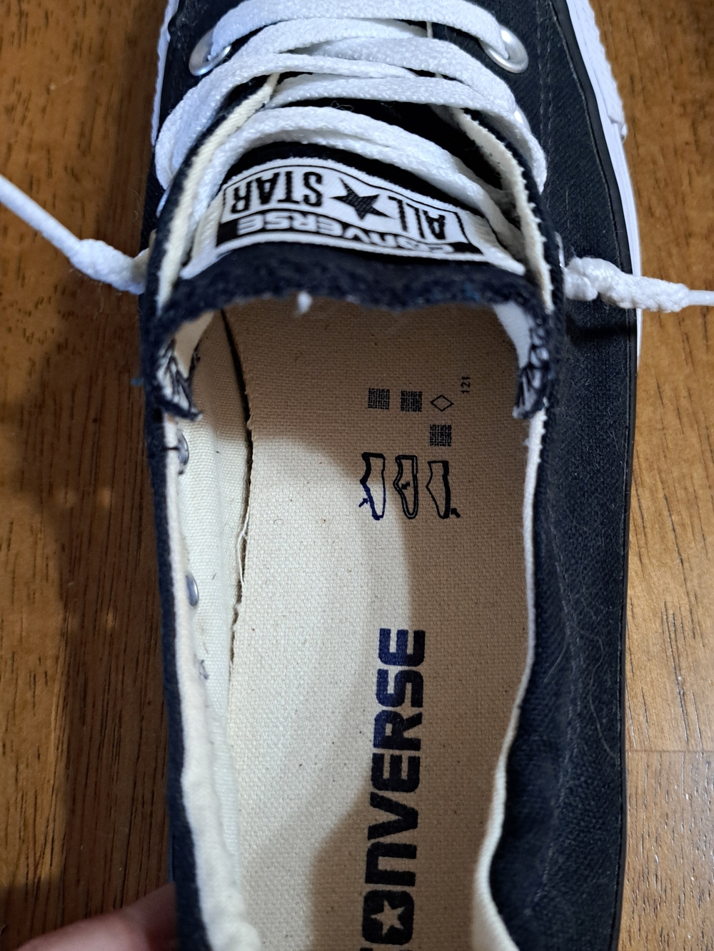 Converse Black & White Low-Top Canvas Sneakers - Picture 9 of 9